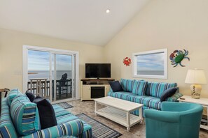 Älytelevisio, DVD-soitin, kirjoja, videokirjasto