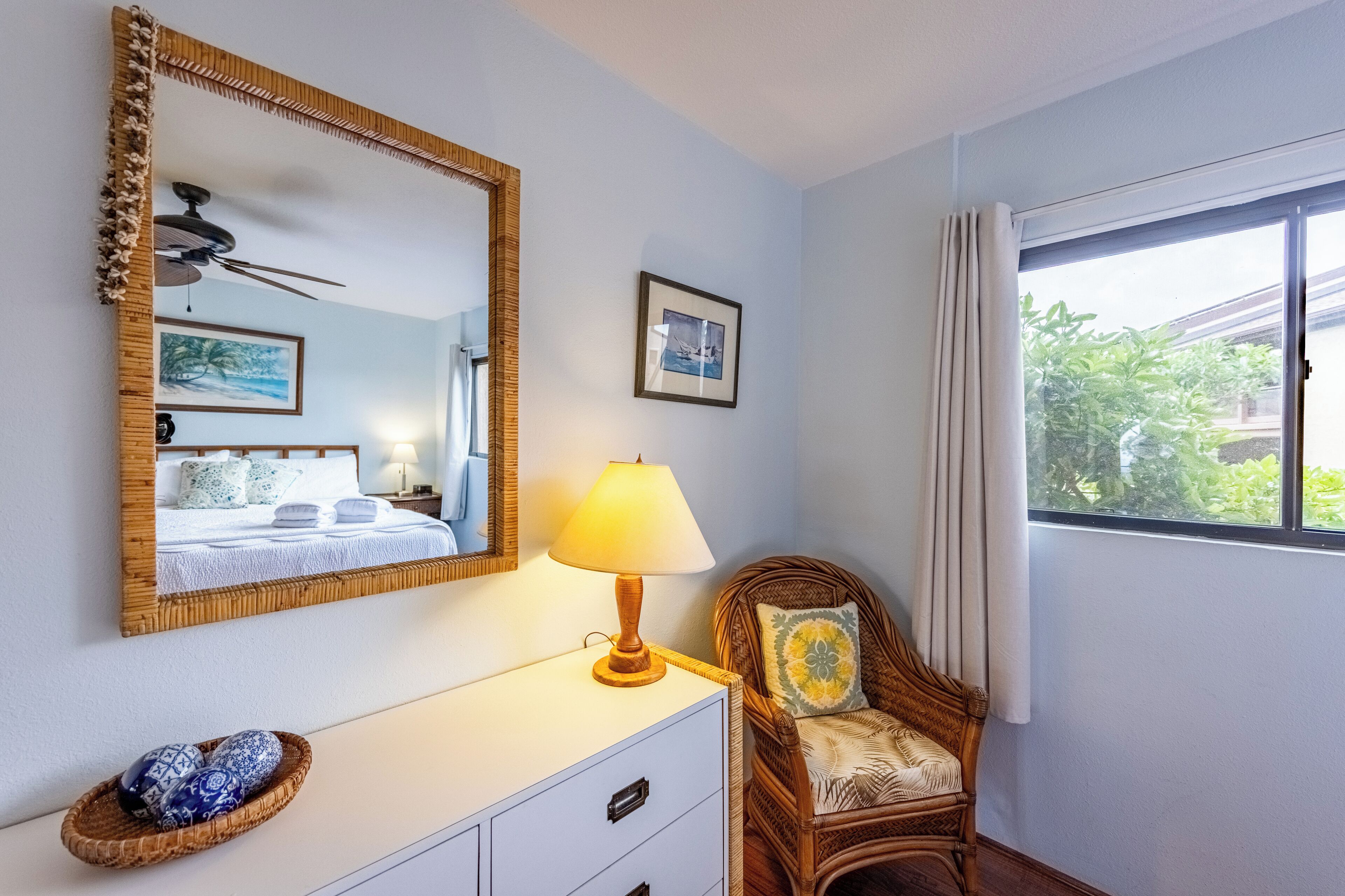 1 bedroom, desk, travel crib, free WiFi