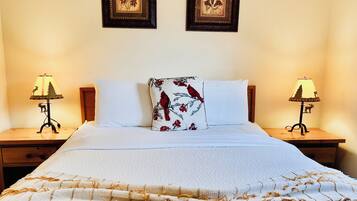 2 slaapkamers, een strijkplank/strijkijzer, gratis wifi, beddengoed