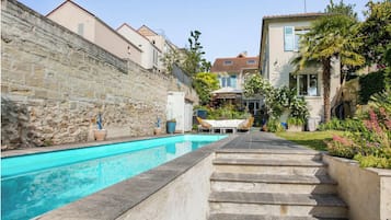 屋外プール、温水プール
