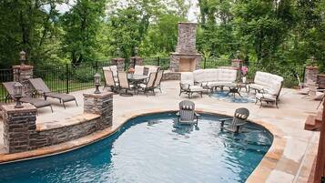 A heated pool