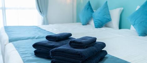 2 bedrooms, desk, free WiFi, bed sheets