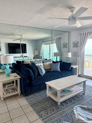 Smart TV, DVD player, books - Welcome to Oceanside Oasis, a Kure Beachfront Condo with a view you will love! (Kure Beach)