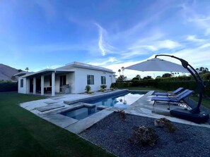 Indoor pool, outdoor pool