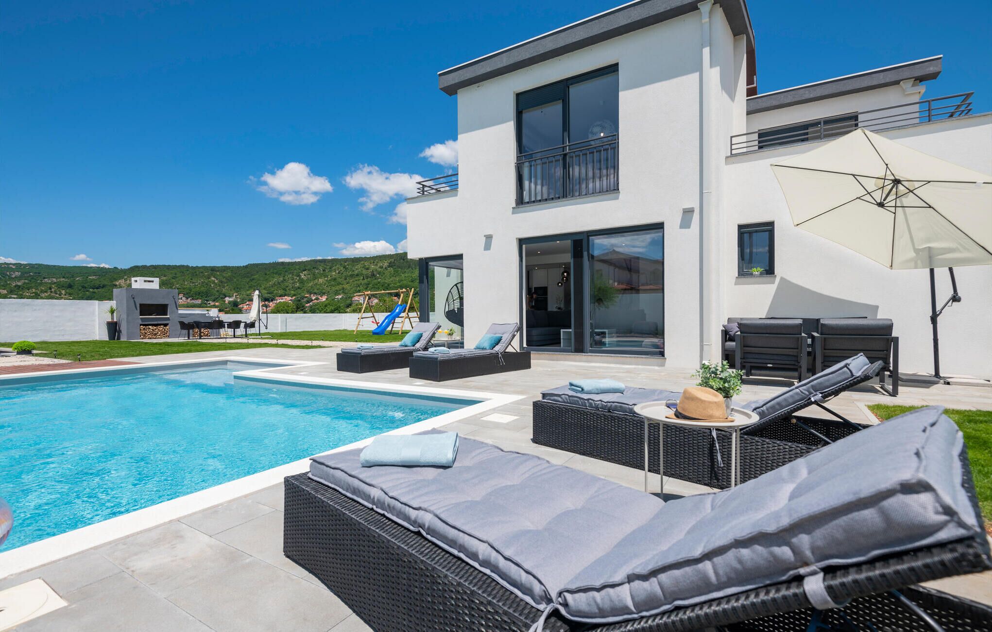 A heated pool