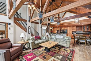 TV, fireplace, DVD player, table football