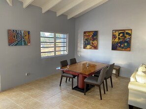 Dining - New East End Villa with Stunning views- spacious, modern & Beautiful.  (Christiansted)