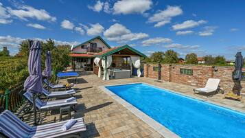 A heated pool