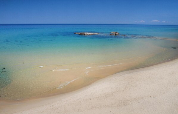 Una spiaggia nelle vicinanze, pesca