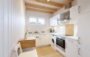 Kühlschrank, Mikrowelle, Herdplatte, Geschirrspüler