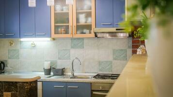 Apartment (Two Bedroom Apartment with Terrace) | Eigene Küche | Kühlschrank