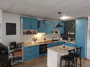 Apartment (A4) | Private kitchen | Fridge, stovetop, espresso maker, electric kettle - Apartments Franny (Novi Vinodolski)