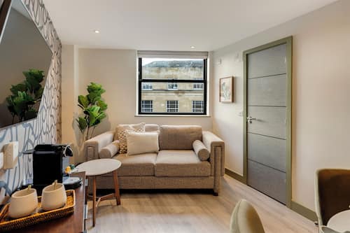 City Studio | Living area | 42-inch Smart TV with digital channels, TV