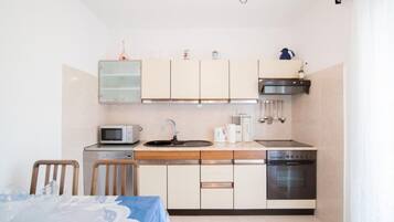 Apartment (Superior Two-Bedroom Apartment) | Private kitchen | Fridge, microwave, stovetop, dishwasher