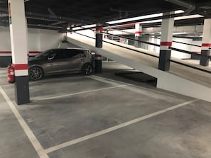Park your car in a designated space with easy access to the building.