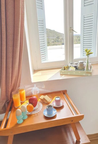 Tranditional House at Milos island at Village of Triovasalos.