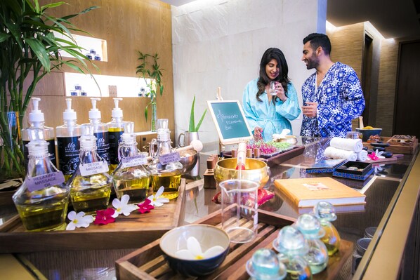 Behandlungsräume für Paare, Sauna, Dampfbad