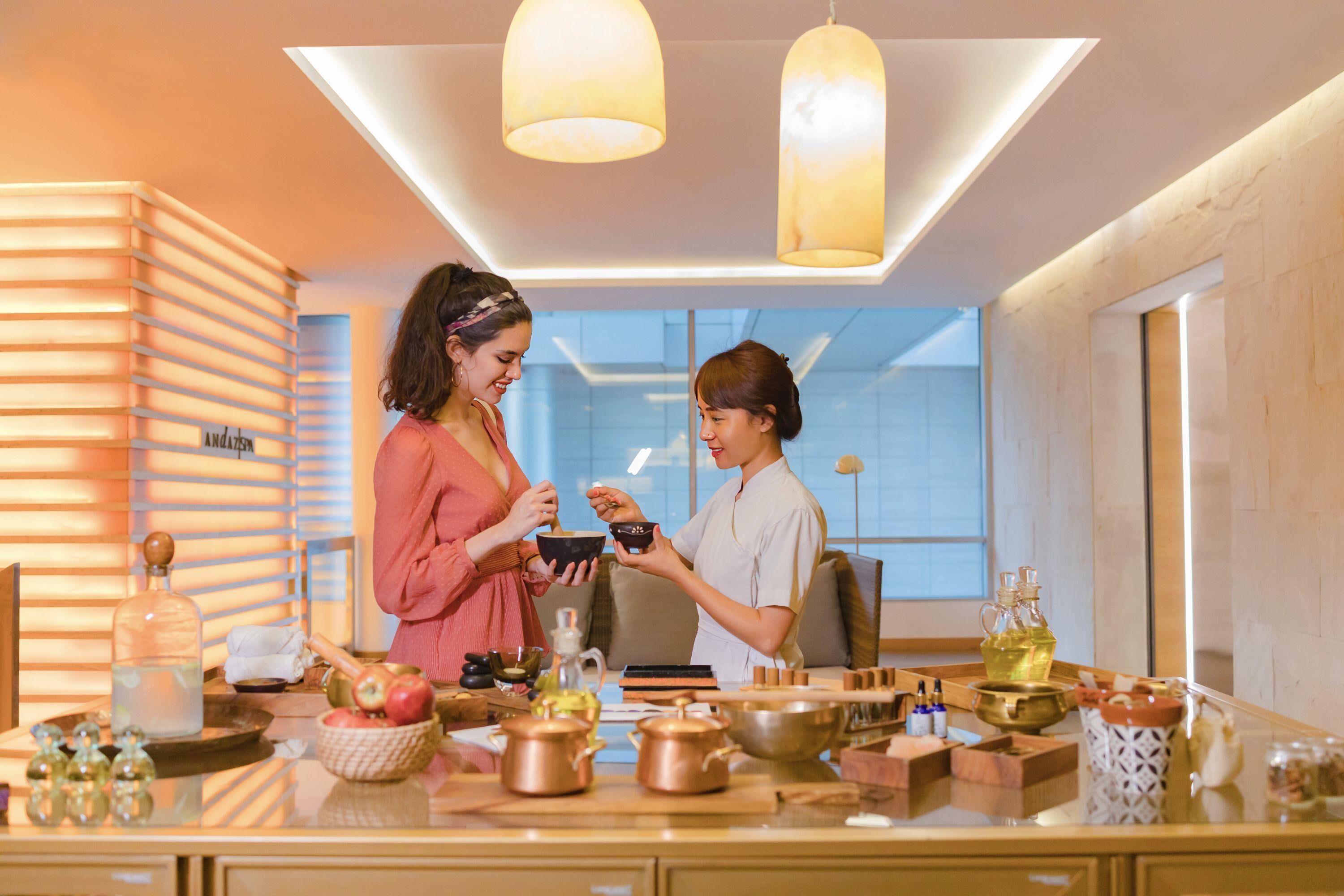 Couples treatment room(s), sauna, steam room