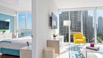 2 dormitorios, tabla de planchar con plancha, cuna de viaje y wifi