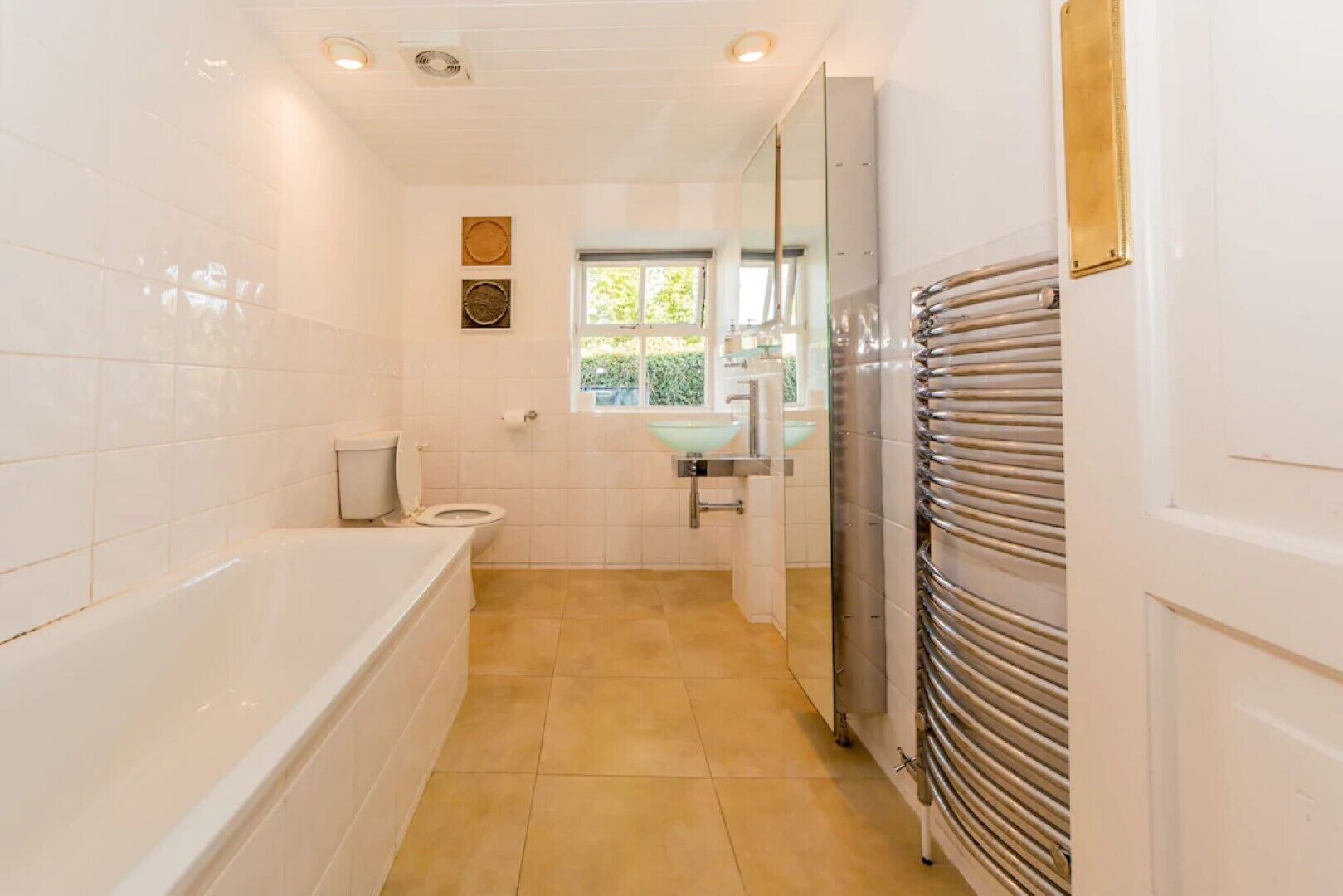 Hair dryer, towels