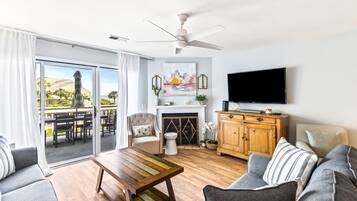 TV connectée, cheminée