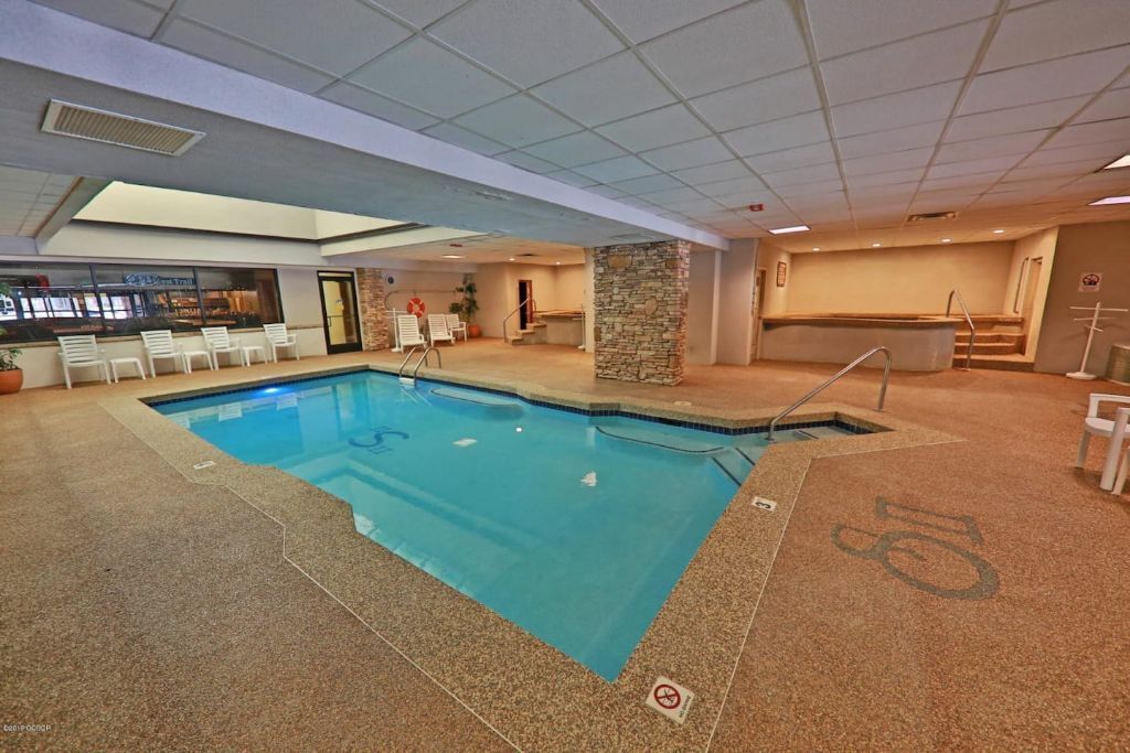 Indoor pool, a heated pool
