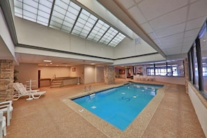 Indoor pool, a heated pool