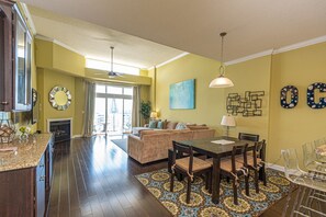 Smart TV, fireplace, video games, books