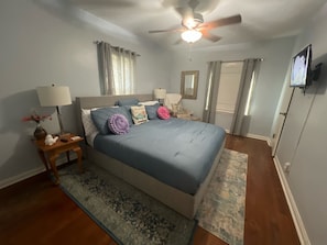 4 dormitorios, tabla de planchar con plancha, wifi gratis y ropa de cama