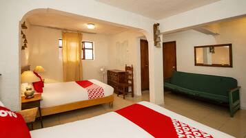 Free WiFi, bed sheets