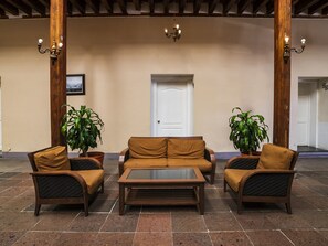 Sittområde i lobbyn