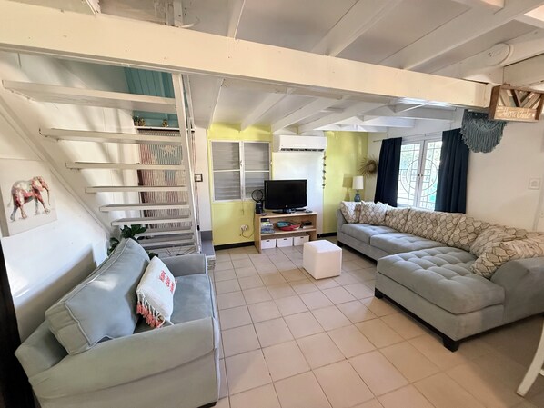 Smart TV, DVD player, video library