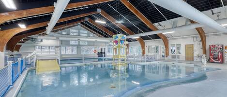 Indoor pool, a heated pool