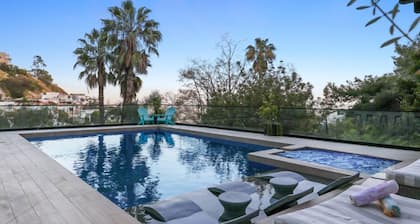 Franklin Modern - Hollywood Hills Estate with Theater, Pool, & Views