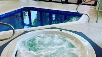 Indoor pool, a heated pool