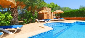 Pool - Holiday Home "Can Crestall" with Garden, Pool, Terrace, Wi-Fi and Air Conditioning (Campos)
