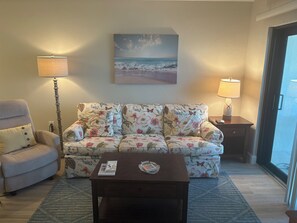 TV, DVD player, table tennis, books