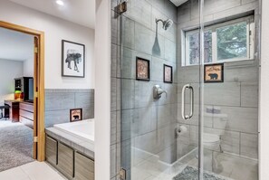 House, Multiple Beds, Hot Tub, Mountain View (Nestled Pines Retreat) | Bathroom - Nestled Pines Retreat Hot Tub, Pool Tahoe, Foosball, +more! (South Lake Tahoe)