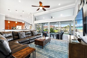 Smart TV, books, stereo, computer monitors