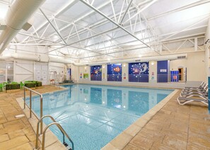 Indoor pool, a heated pool