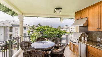 Condo, nhiều giường, lanai, quang cảnh vườn (Kolea 14F) | Khu ẩm thực ngoài trời