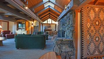 House, Multiple Beds, Balcony | Living room | 40-inch TV with cable channels, fireplace