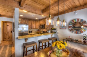 Townhome, Multiple Beds, Balcony, Mountain View (Granlibakken Retreat) | Private kitchen | Full-size fridge, microwave, oven, stovetop - Granlibakken Retreat Near Tahoe Beach! (Tahoe City)