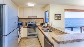 Condo, Multiple Beds (Sea Village #4114) | Private kitchen | Coffee/tea maker, fridge, microwave, oven - Sea Village #4114 (Kailua-Kona)