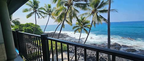 Huoneisto, useita sänkyjä, parveke, valtamerinäköala (Kona Nalu #302) | Näkymä huoneesta