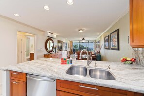 Condo, Multiple Beds, Balcony, Ocean View (Country Club Villas #208) | Private kitchen