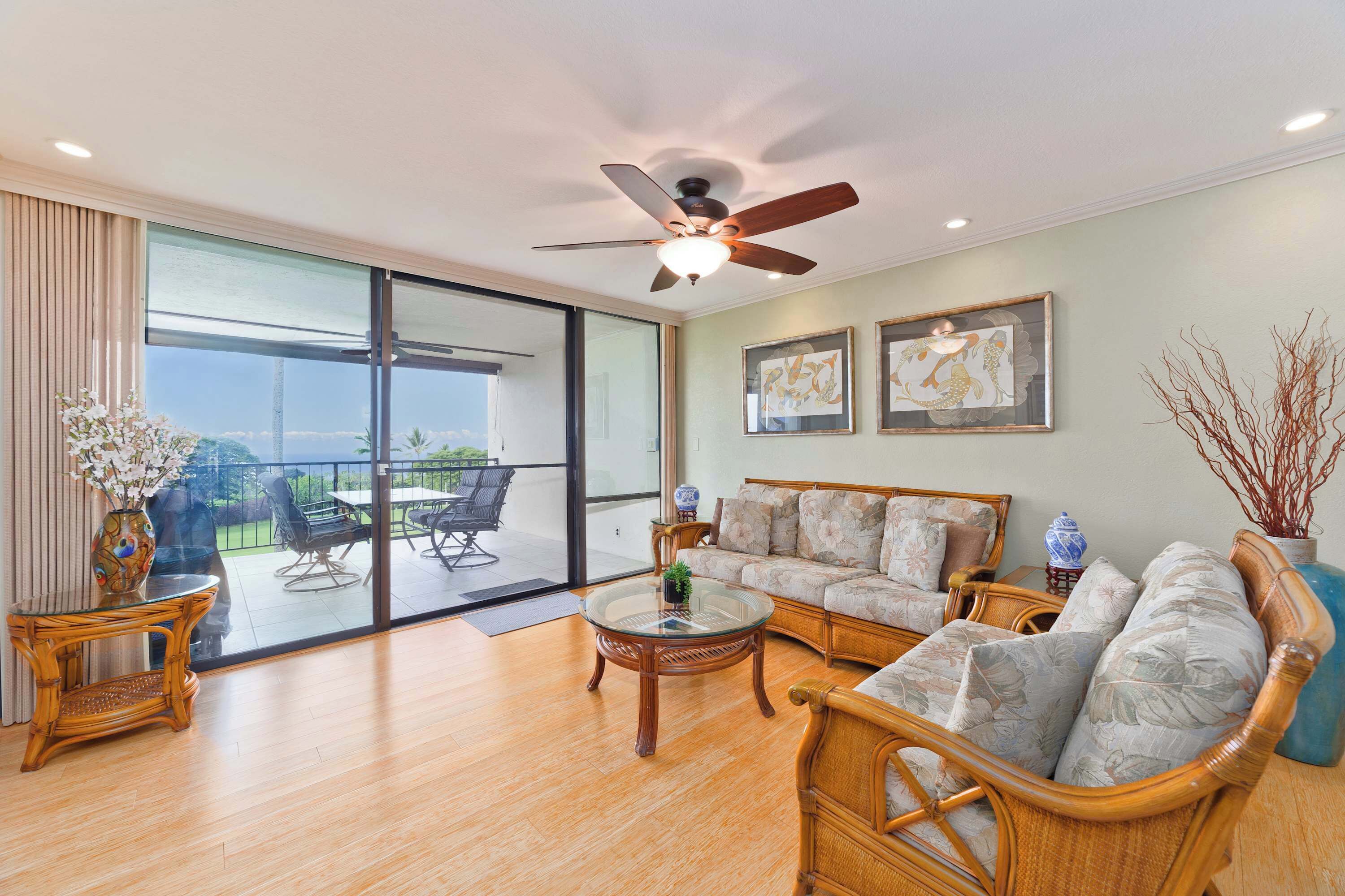 Condo, Multiple Beds, Balcony, Ocean View (Country Club Villas #208) | Living area | 42-inch flat-screen TV with digital channels