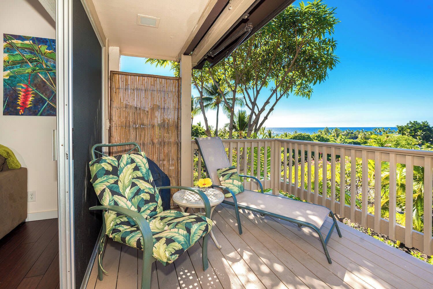 Appart'hôtel, plusieurs lits, véranda, vue océan (Keauhou Resort #110) | Vue de la chambre