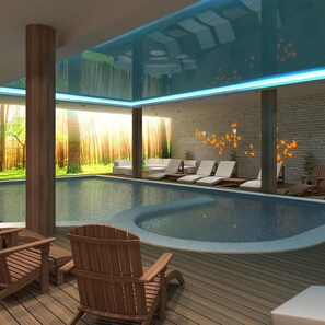 Indoor pool, outdoor pool