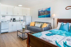 Studio Suite, 1 Queen Bed with Sofa bed, Balcony, City View (Marine Surf Waikiki 2206) | Living area | 42-inch flat-screen TV with digital channels, TV